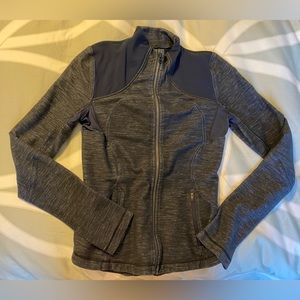 Lululemon Forme Jacket Denim Color Blue Gray size 8
